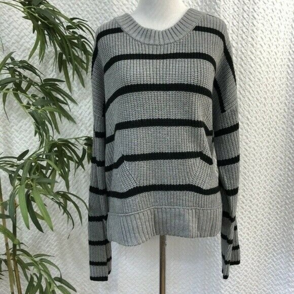 Design History Sweaters - NEW Design History Cropped Stripe Sweater L $118